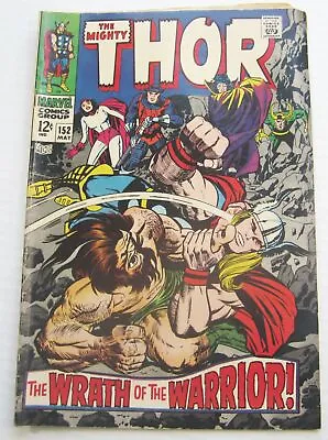Buy Mighty Thor #152 Comic Book May 1968 Good+ Grade Marvel • 11.11£