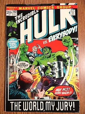 Buy Incredible Hulk #153 Key Daredevil Spider-man 1st Print FF Avengers Marvel MCU • 27.48£