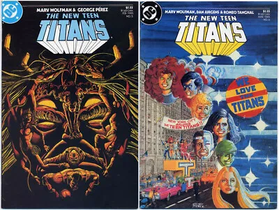 Buy New Teen Titans #5 And #6 (dc 1985) Near Mint First Prints White Pages • 6.50£