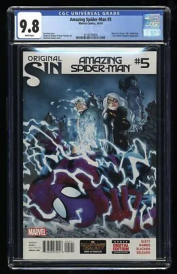 Buy Amazing Spider-Man (2014) #5 CGC NM/M 9.8 White Pages 2nd Appearance Silk! • 59.47£