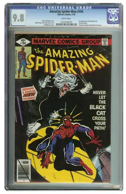 Buy Amazing Spider-man #194 Cgc 9.8 Bronze Key 1st Appearance Of Black Cat Wp • 2,600£