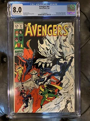 Buy Avengers #61 CGC 8.0 (Marvel 1969)  Dr Strange, Black Knight, Ymir & Surtur! • 80.06£