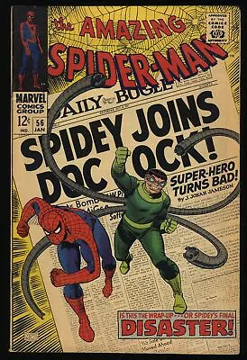 Buy Amazing Spider-Man #56 FN 6.0 Doctor Octopus Appearance! Romita Cover! • 55.17£