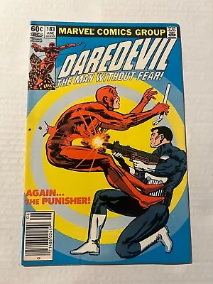 Buy Daredevil #183 1st Battle Of Daredevil & The Punisher Frank Miller Art 1982 • 47.97£