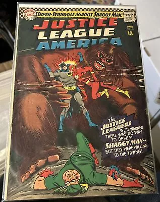 Buy DC Silver Age Comic - Justice League America #45 - 1966 - Ft. Shaggy Man - Cents • 12£