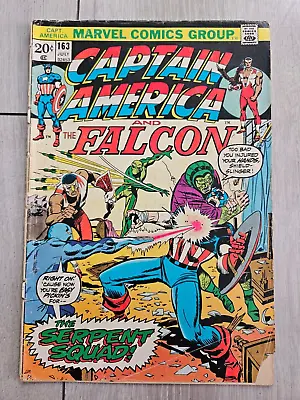 Buy Captain America 163 Marvel Comics 1973 Low Grade With The Falcon • 3.16£