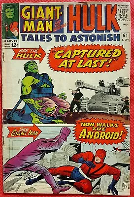 Buy Tales To Astonish 61 Marvel Silver Age 1964 Hulk Giant-Man • 48£