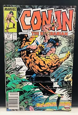 Buy CONAN THE BARBARIAN #213 Comic , Marvel Comics Newsstand • 3.37£