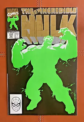 Buy Incredible Hulk #377 NM- HIGH GRADE RARE 2nd Print KEY! 1st Prof. Hulk • 23.32£