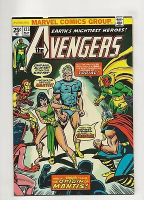 Buy The Avengers #123 (1974) Origin Mantis High Grade NM 9.4 • 39.58£