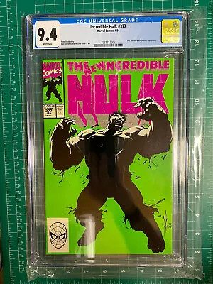 Buy Incredible Hulk #377 CGC 9.4 1st App Professor Hulk • 39.95£