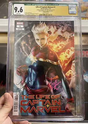 Buy 🔥The Life Of Captain Marvel #1 CGC 9.6 Signed By Artgerm Lau & Lorraine Cink🔥 • 148.46£