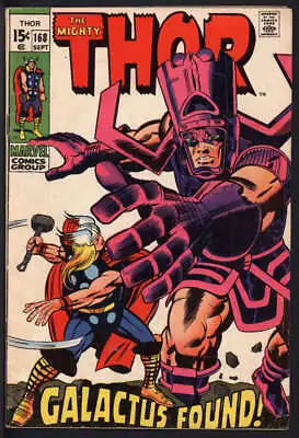 Buy Thor #168 3.5 // Origin Of Galactus Marvel Comics 1969 • 56.99£
