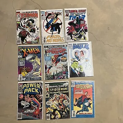Buy Marvel Comic Lot Of 9 Books - Amazing Spider-Man 153, Power Pack 1, Hulk 418 Etc • 15.77£