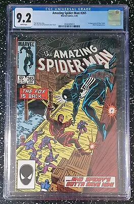 Buy Amazing Spider-man #265 (1985) Cgc 9.2 White Pages - First App Silver Sable • 65£