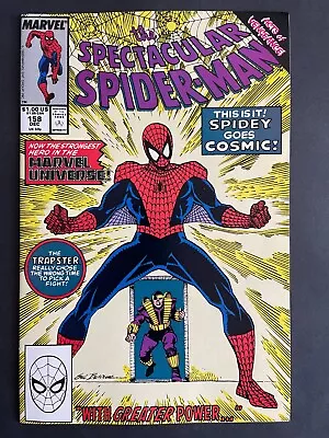 Buy The Spectacular Spider-Man #158 Cosmic Spider Marvel 1989 Comics NM • 7.79£