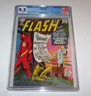 Buy Flash #159 - DC 1966 Silver Age Issue - CGC NM- 9.2 • 296.84£