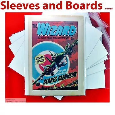 Buy 25 Wizard Comic New Comic Bags / Sleeves Only For # 1 Up A4+ Size4 [In Stock] • 13.99£