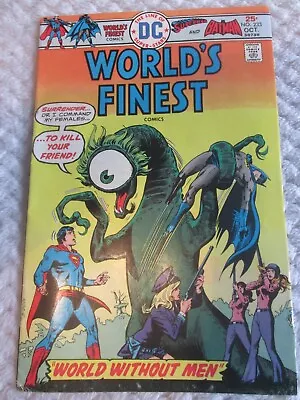 Buy SUPER CONDITION RETRO DC COMIC WORLDS FINEST. WORLD WITHOUT MEN Bat. & Sup. #233 • 3.99£