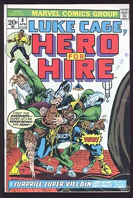 Buy Hero For Hire #8 (Luke Cage) Marvel 1973 VF- Doctor Doom Cover FREE SHIP • 23.71£