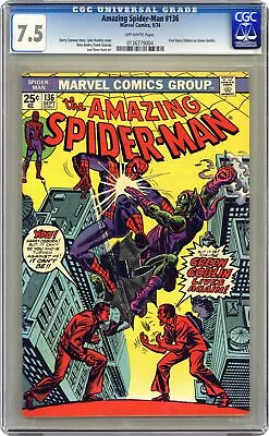 Buy Amazing Spider-Man #136 CGC 7.5 1974 0136779004 • 87.95£
