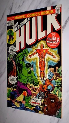 Buy Incredible Hulk #178 NM+ 9.6 OW/W Pgs 1974 Marvel Death And Rebirth Of Warlock • 201.29£