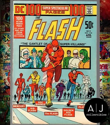 Buy Flash 214 FN/VF 7.0 1972 DC 100 Page Spectacular Comic • 39.34£