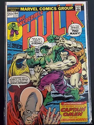 Buy The Incredible Hulk #164 Marvel 1973 VF- Comics Book • 35.97£
