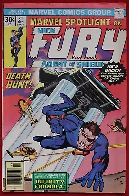 Buy Marvel Spotlight Vol 1 Issue 31 Nick Fury Agent Of Shield Jim Starlin Comic 1976 • 11.85£