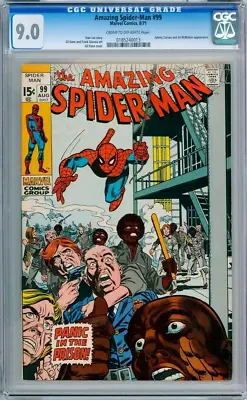 Buy Amazing Spider-man #99 1971 Cgc 9.0 Stan Lee Johnny Carson App Marvel • 189.95£
