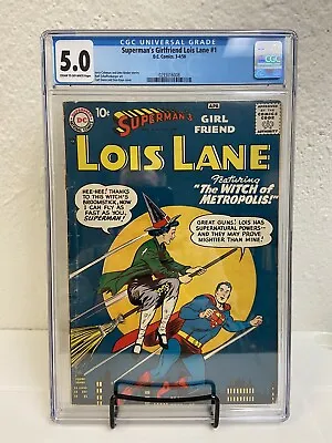 Buy Superman's Girl Friend Lois Lane #1, March- April 1958, DC Comics CGC 5.0 Nice! • 1,261.37£