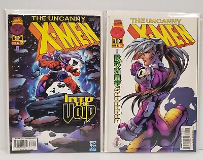 Buy UNCANNY X-MEN #342 Comic Books Rogue Squadron & Void Variant Covers 1997 MARVEL • 28.42£