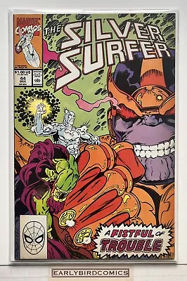Buy Silver Surfer #44 1st Appearance Of The Infinity Gauntlet Marvel (1990) • 1.20£