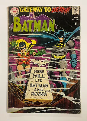 Buy Batman #202. June 1968. Dc. Vg-. Gardner Fox! Irv Novick Cover! • 25£