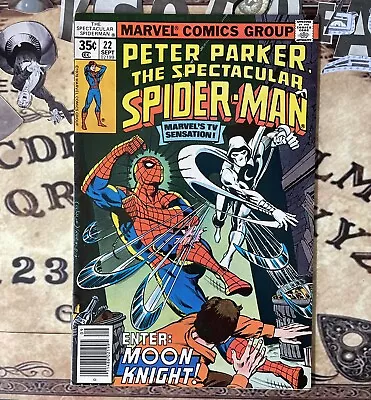 Buy Spectacular Spider-Man #22 (Peter Parker) (1978) Early Moon Knight   • 45£