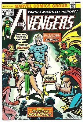 Buy Avengers #123 Nm- 9.2 Origin Mantis! Zodiac! Thor! Iron Man! Bronze Age Marvel! • 78.83£