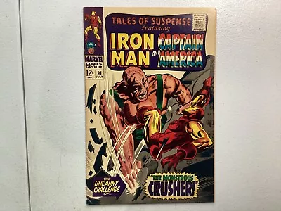 Buy Tales Of Suspense 91 1967 Stan Lee Gene Colan Iron Man FN/FN+ • 17.59£
