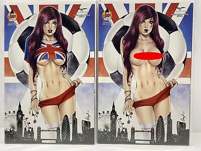 Buy Zenescope Lady Keres Set London Super Comic Convention Exclusive 250 & 100 • 114.38£