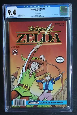 Buy Legend Of Zelda #1 Valiant Nintendo 1991 $1.50-c Comics 2nd Print MOVIE CGC 9.4 • 181.93£