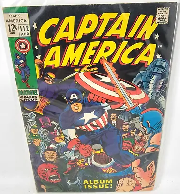 Buy Captain America #112 Red Skull Zemo Iron Man Appearance *1969* 6.5 • 68.35£
