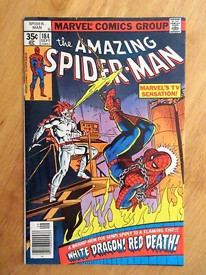 Buy AMAZING SPIDER-MAN #184 (FN/VF) *Very Bright, Colorful & Glossy!* • 11.59£
