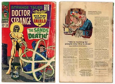 Buy Strange Tales #158 (GD- 1.8) 1st App Living Tribunal Doctor Strange 1967 Marvel • 30.04£