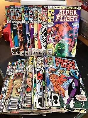 Buy 43 Comics Lot Alpha Flight #2- 126 Marvel 1983 1st Appearances,jim Lee Cover Art • 19.76£