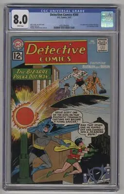 Buy Detective Comics #300 CGC 8.0 White Pages 1st Polka Dot Man Key Issue  • 951.59£