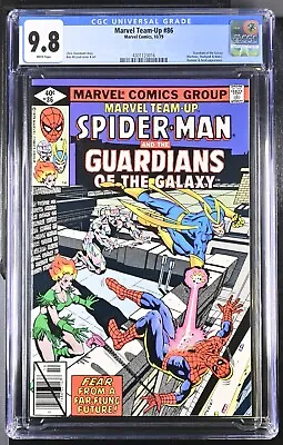 Buy Marvel Team-Up #86 CGC 9.8 NM/MT White Pages SPIDER-MAN Guardians Of The Galaxy • 110.03£