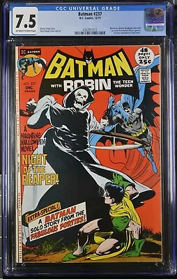 Buy 1971 Batman 237 CGC 7.5 Classic Reaper Cover Robin RARE • 221.36£