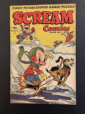 Buy SCREAM COMICS #2  Comic Book GOLDEN AGE 1944 Humor 10 Cent WHIZ KIDS • 31.77£