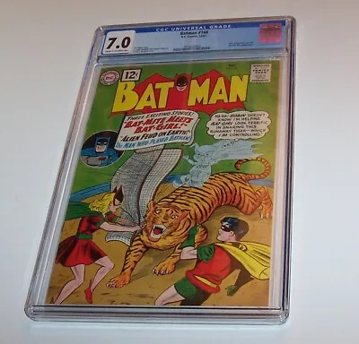 Buy Batman #144 - DC 1961 Silver Age Issue - CGC FN/VF 7.0 - Batgirl Cover; Joker • 301.60£