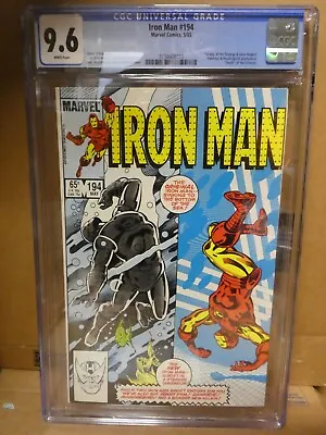 Buy Marvel Comics Iron Man 194 CGC 9.6 White Pages 1st Appearance Scourge 1985 • 89.99£