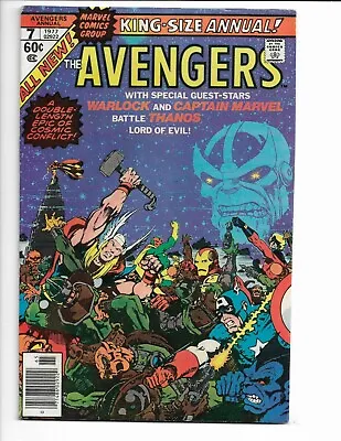 Buy Avengers Annual 7 - F/vf 7.0 - Death Of Warlock - Thanos - Vision - Thor (1977) • 35.98£